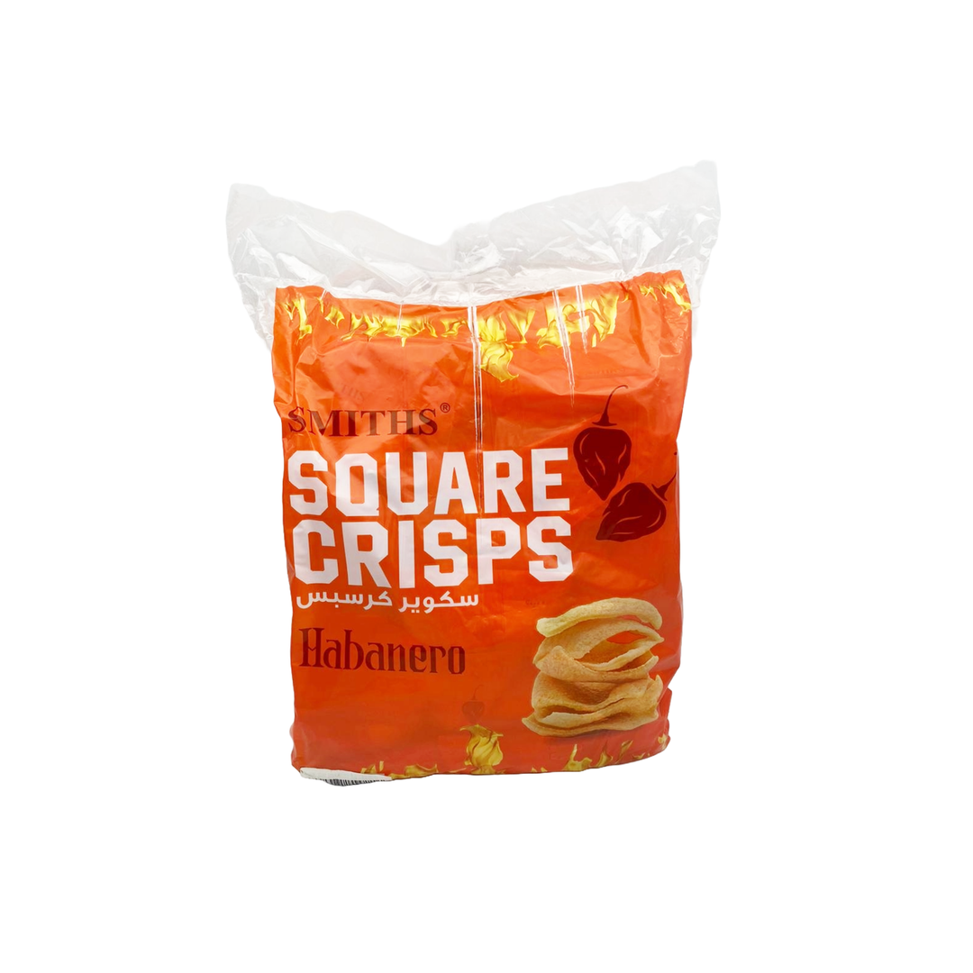 SMITHS SQUARE CRISPS HABANERO 25*20GM