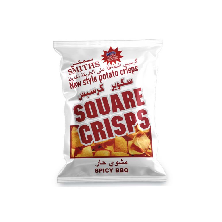 SMITHS SQUARE CRISPS SPICY BBQ 20G