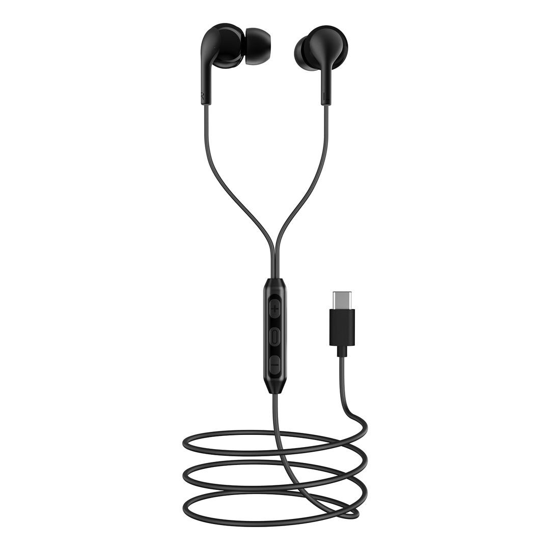 BoAt Bassheads 100 C Wired Earphones with Type-C Jack - Black