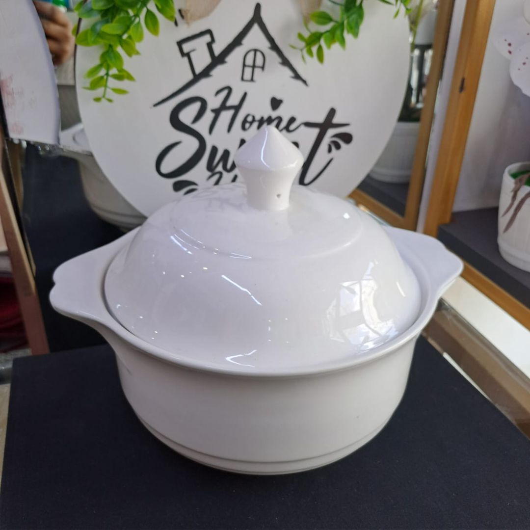 3ltr gold rim luxurious serving Casserole 