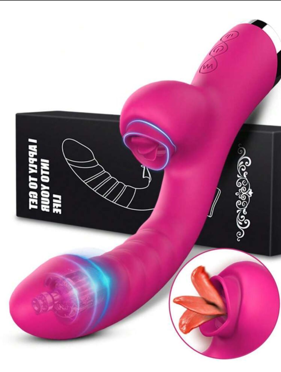 Vibromasseur qui lèche le clitoris