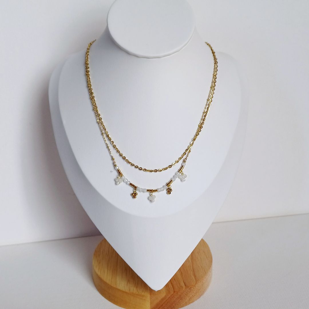 White Bohemian Necklace 