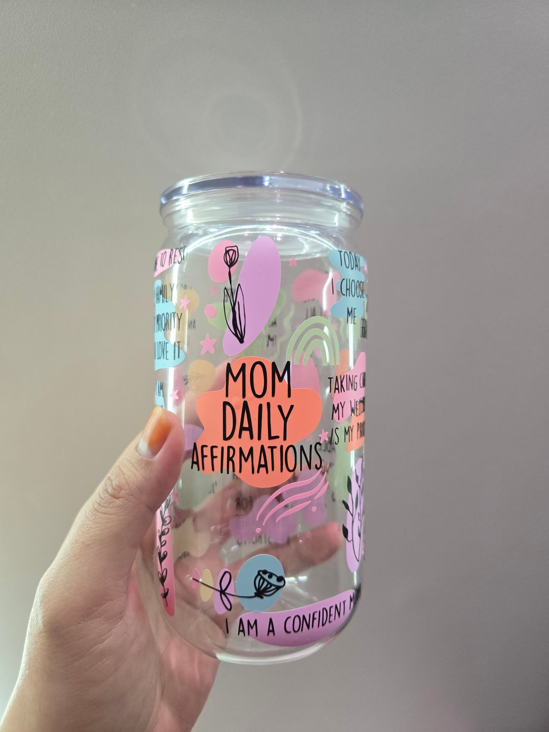 Daily Mom Affirmations Plastic Cup (Pre-Order) 