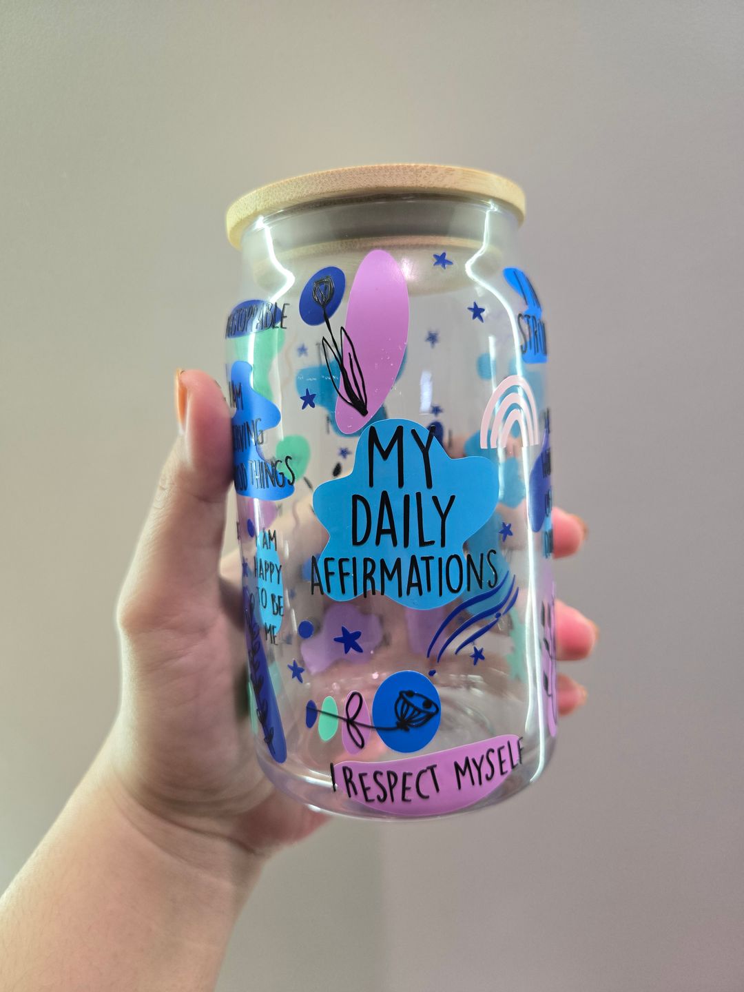 My Daily Affirmations Libby Glass Cup (Pre-Order)