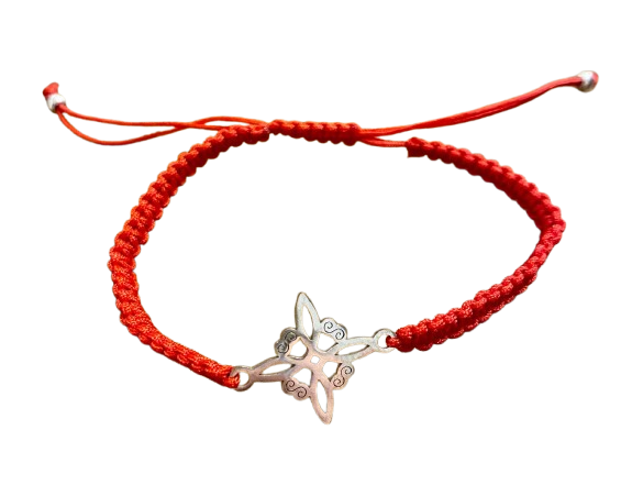 Pulsera roja con nudo de Bruja