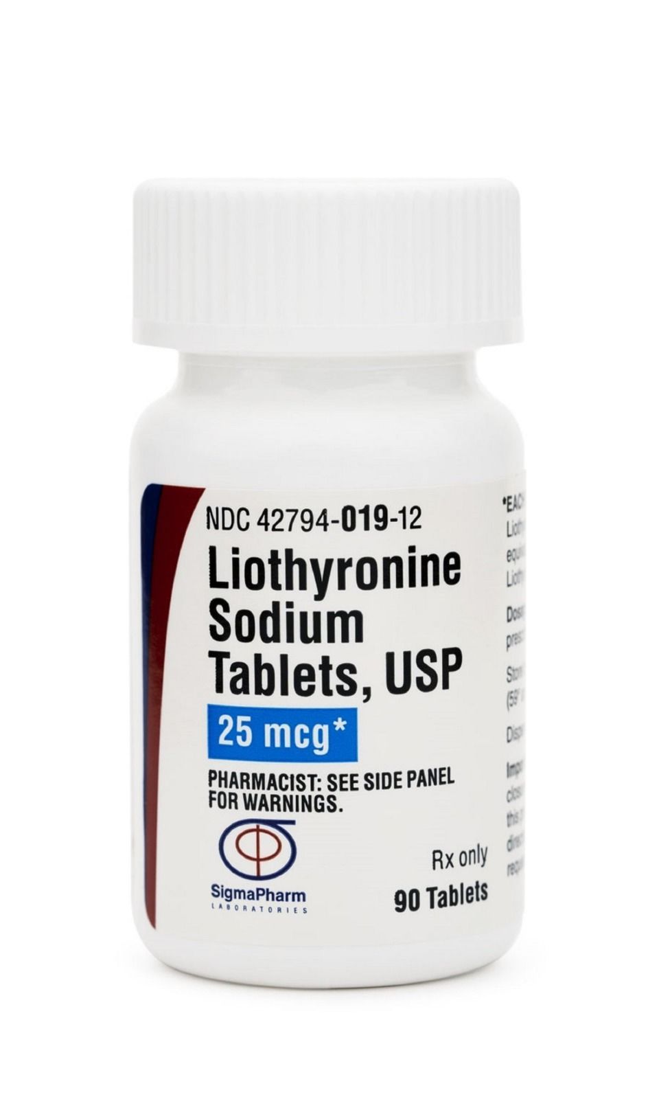 Liothyronine Sodium 25 mcg Tablets