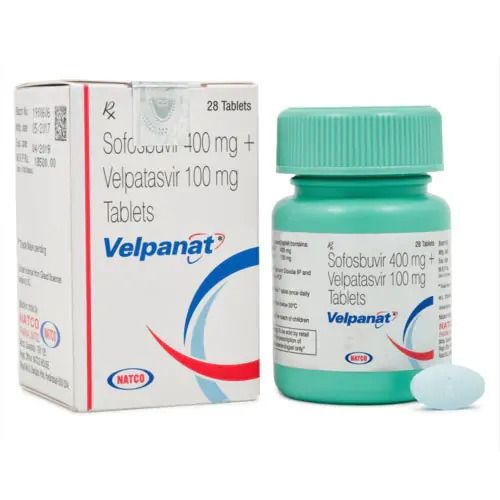 Sofobuvir 400mg+ Velpatasvir 100mg Tablets