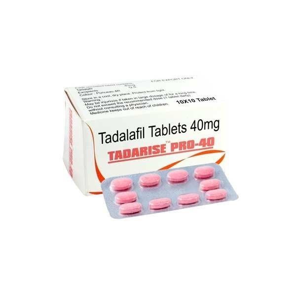 Tadarise Pro Tadalafil 40Mg Tablets