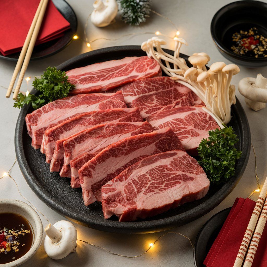 USDA Choice Boneless Shortribs Shabu Shabu, 100g - S$6.80