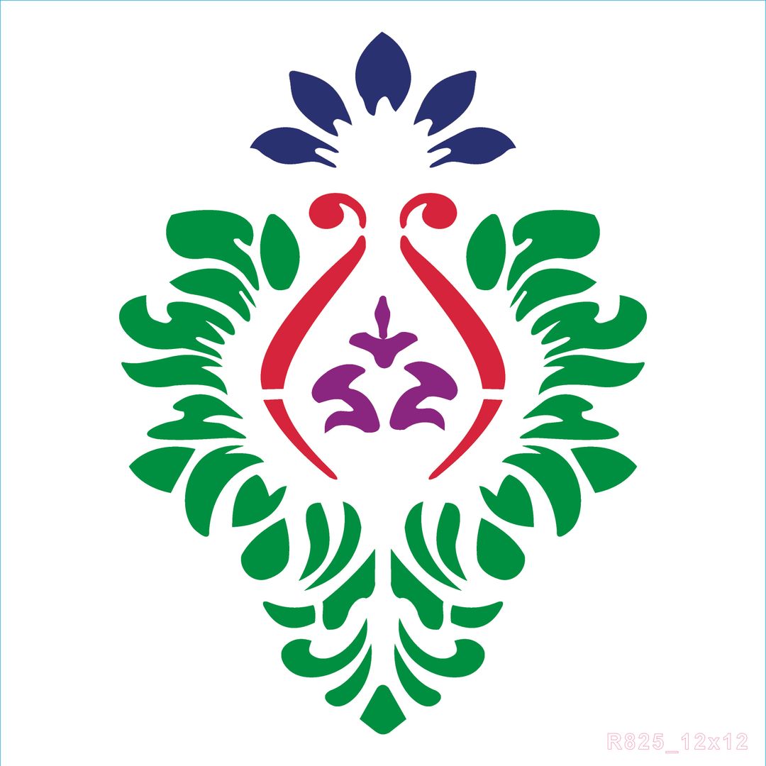 R825_Damask Wall Stencil