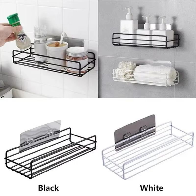 Self Adhesive Metal Bathroom Rack 