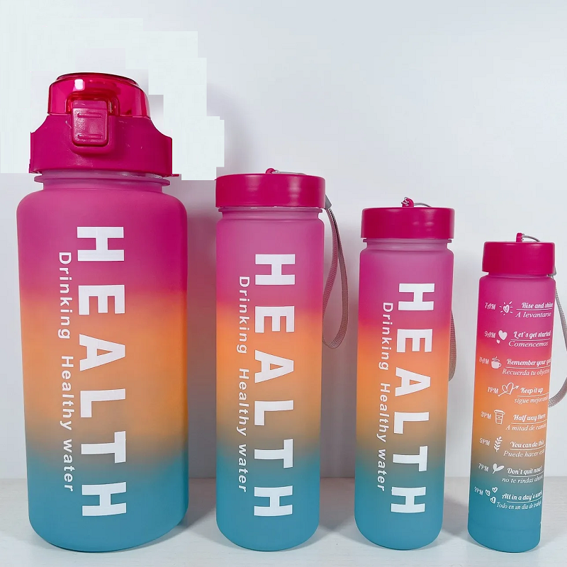 4 In 1 Multicolor Water Bottle (P02566)