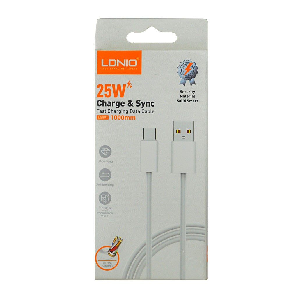 LDNIO - Data Cable 25W Type-C 1M