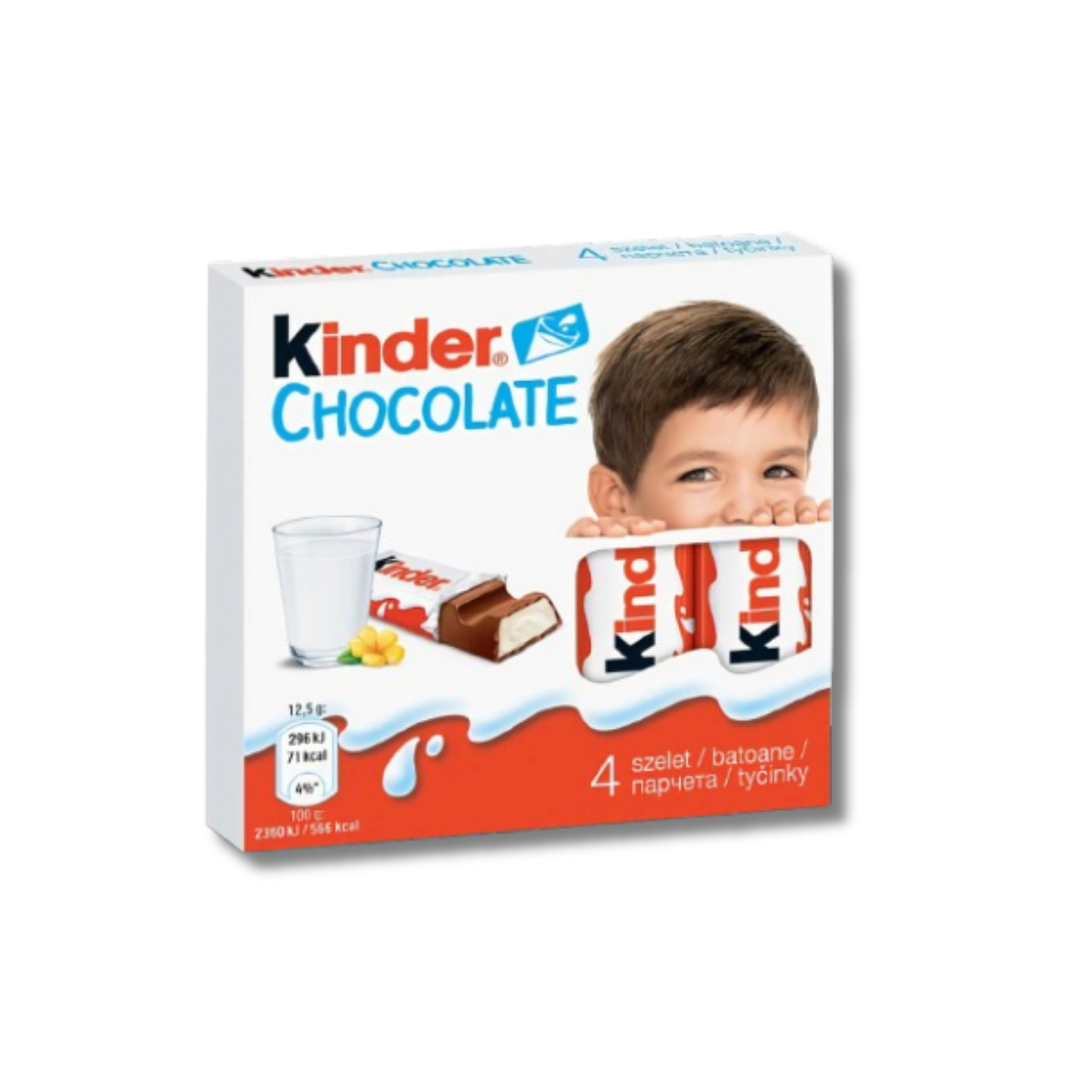 Kinder Chocolate 4 Bars 50g