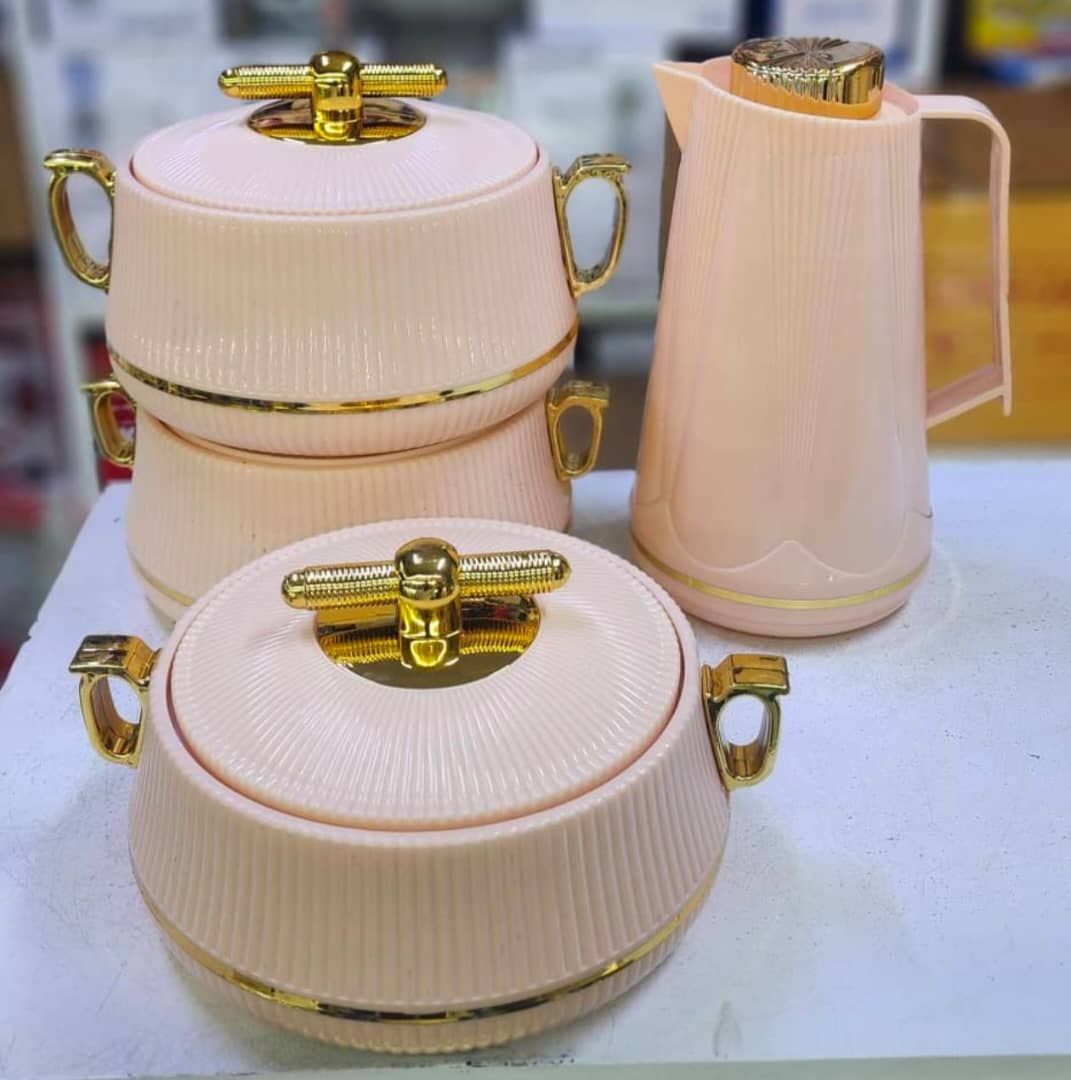 Hotpot and Tea Flask Set, 3 pieces 