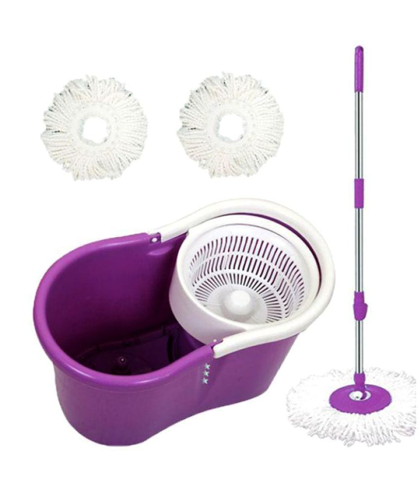 double bucket spin mop