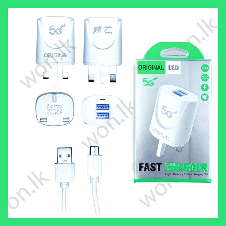 5G Dual Port Fast Charging Adapter