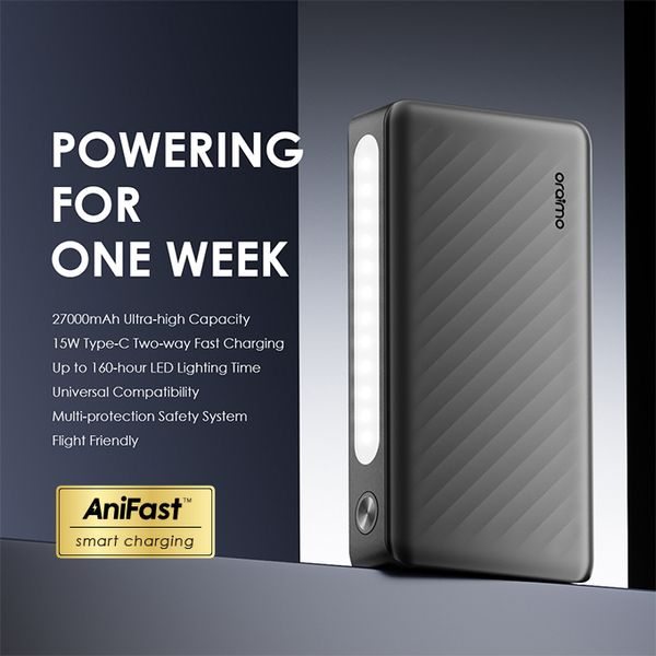 Oraimo Traveler 3 Lit 27000mAh 15W Power Bank