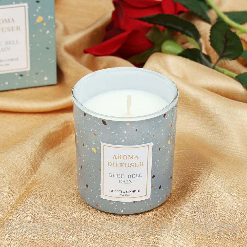 AROMA DIFFUSERS SCENTED CANDLES (Blue Bell Rain)