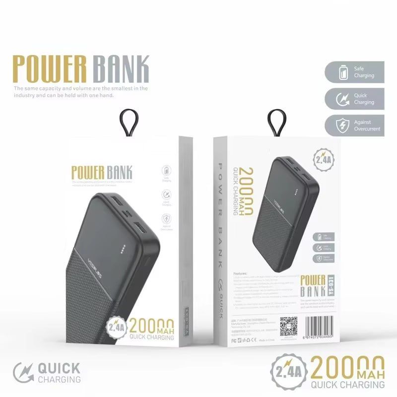 YD-31 Dual Usb Fast Charging Powerbank - 200000mAh 