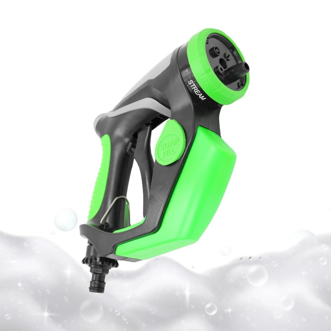 4 In 1 High Pressure Water Gun With Soap Foamer 