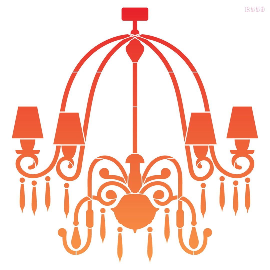 R559_Hand Light Wall Stencil