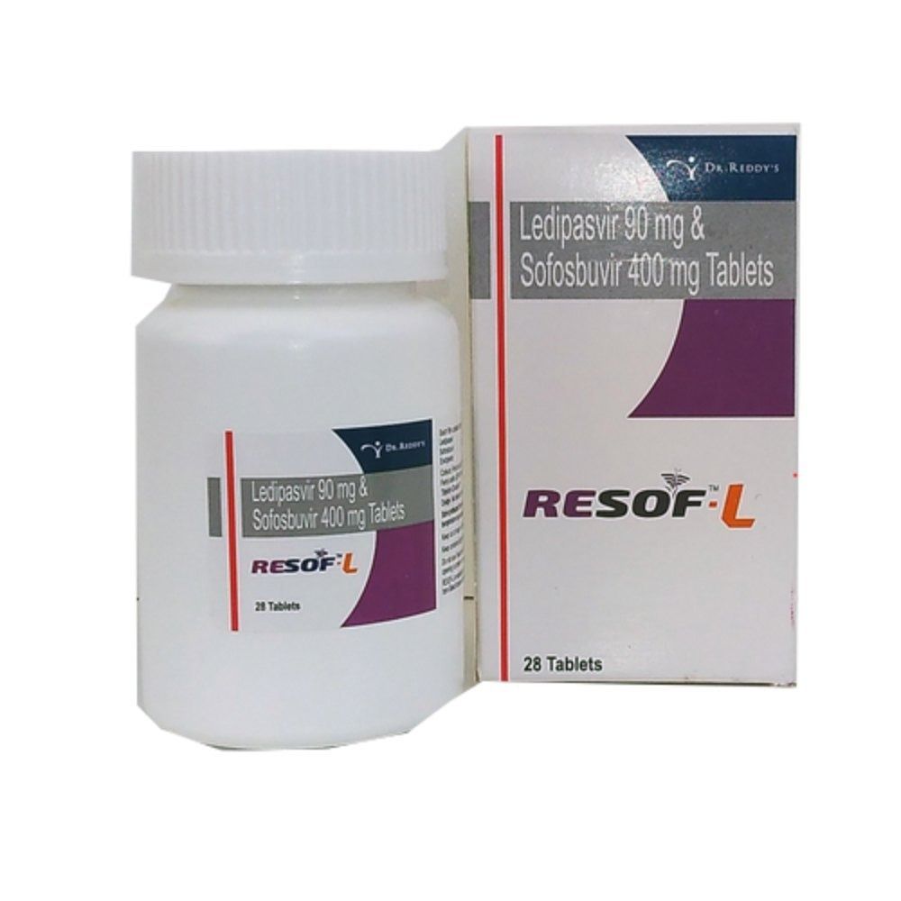 Ledipasvir 90mg& Sofosbuvir 400mg Tablets