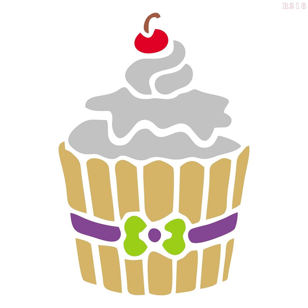 R216_Ice Cream Wall Stencil