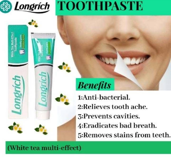 Pâte dentifrice thé blanc 100g (Formule Sans fluor : contre maux de dents, mauvaise haleine, saignement des gencives, caries,...)