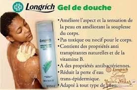 Gel de douche 300ml (Adapté à tout type de peau, parfumé , contient des extraits de thé vert …)