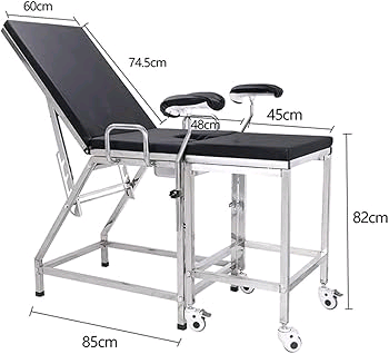 Lit de gynécologie en acier 