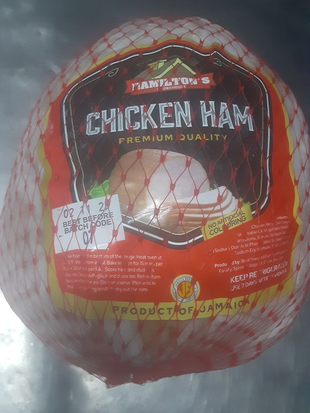 Chicken Ham (Hamilton smoked house)