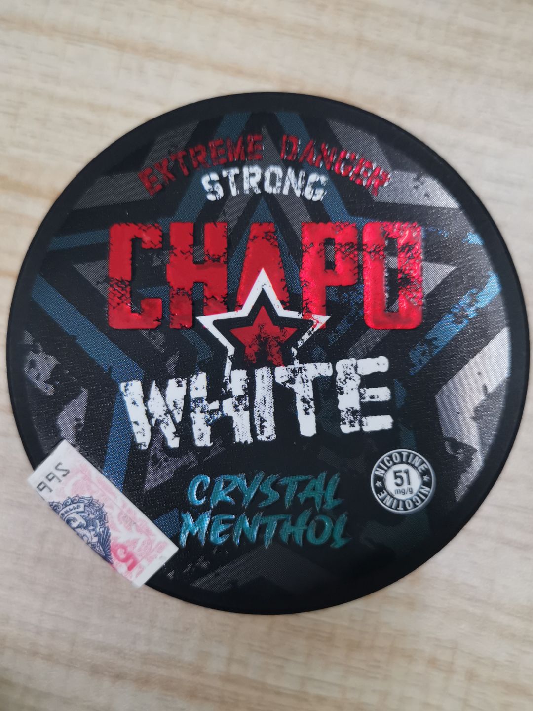 Chapo White Crystal Menthol Danger Strong ( HIGH! Nicotine: 51mg/g 20 Pouches )