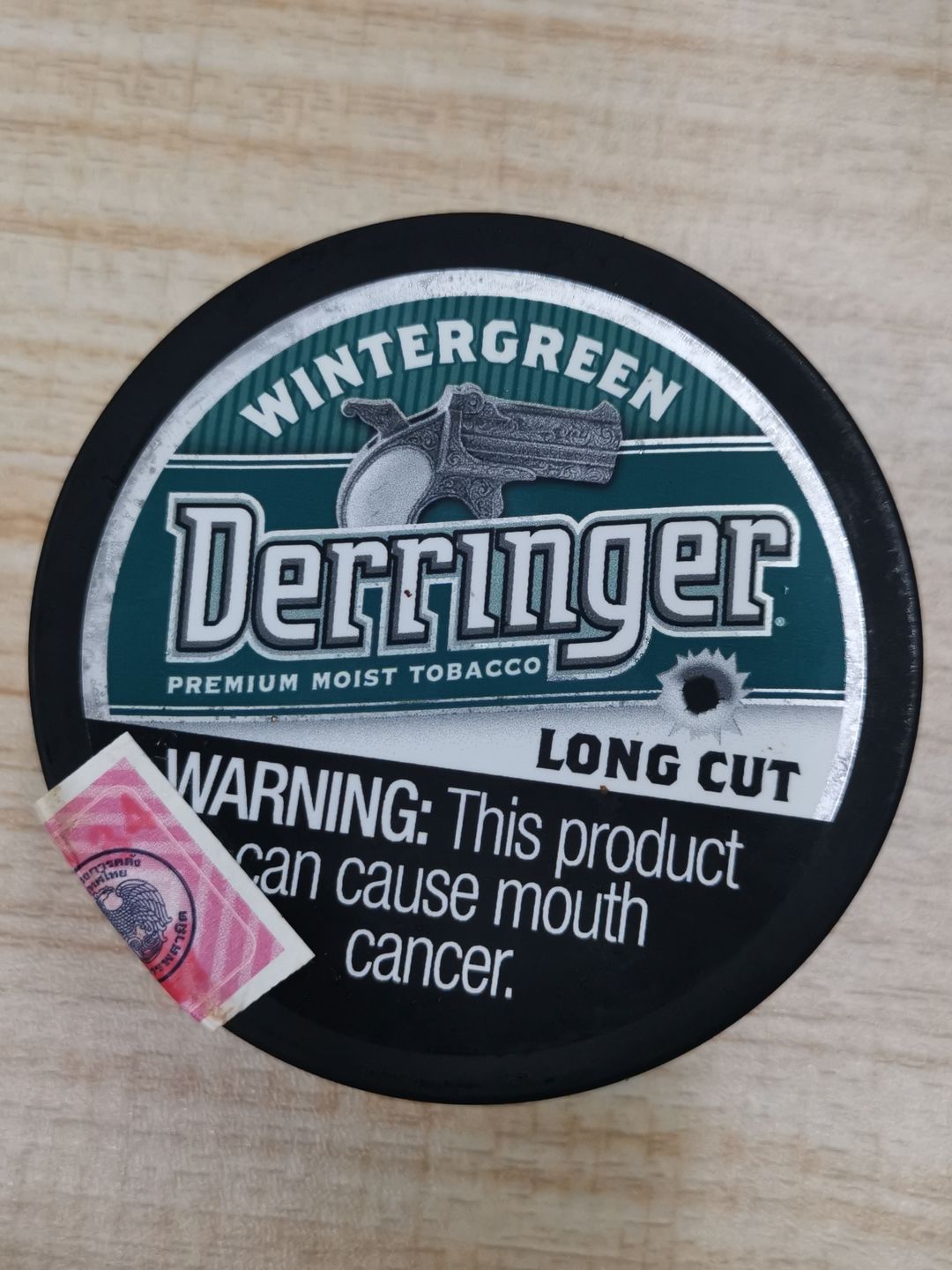 DERRINGER LONGCUT WINTERGREEN ( Nicotine Strength: Regular 34 gram of Longcut )