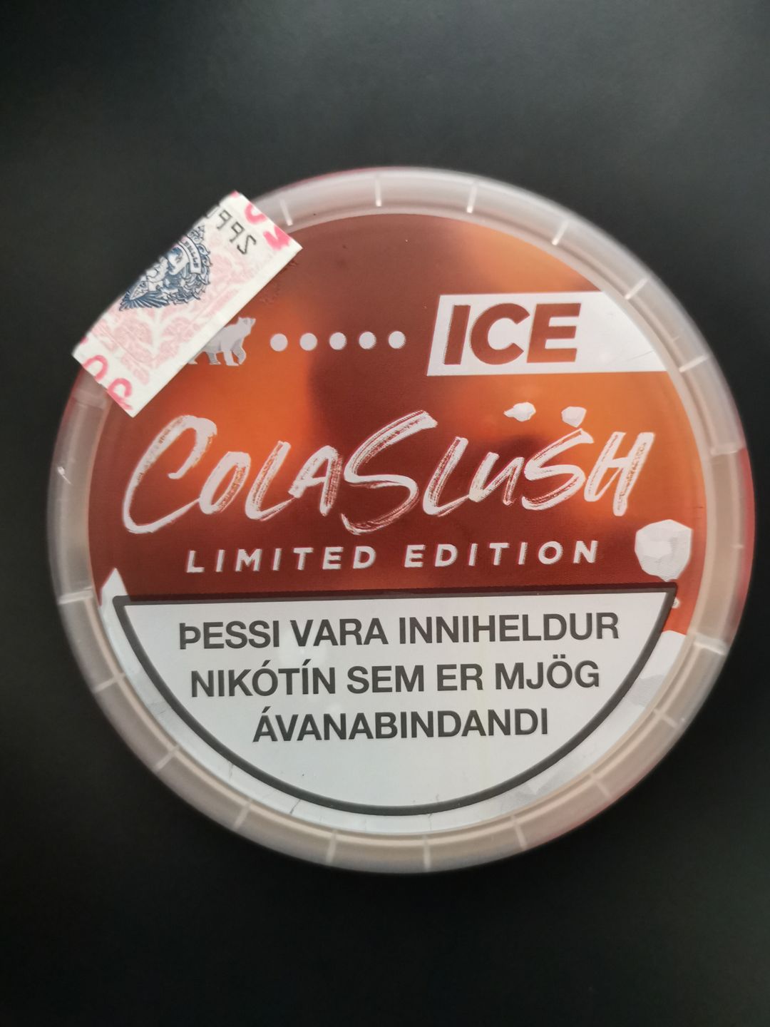 ICE Cola Slush ( Nicotine 24mg/g. 20 Pouches. )