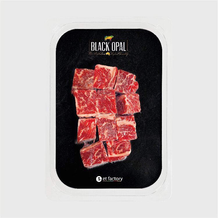 Black Opal 澳洲M4和牛牛頸脊粒 Aussie Wagyu Chuck Tail Flap Cubes (M4) 150g