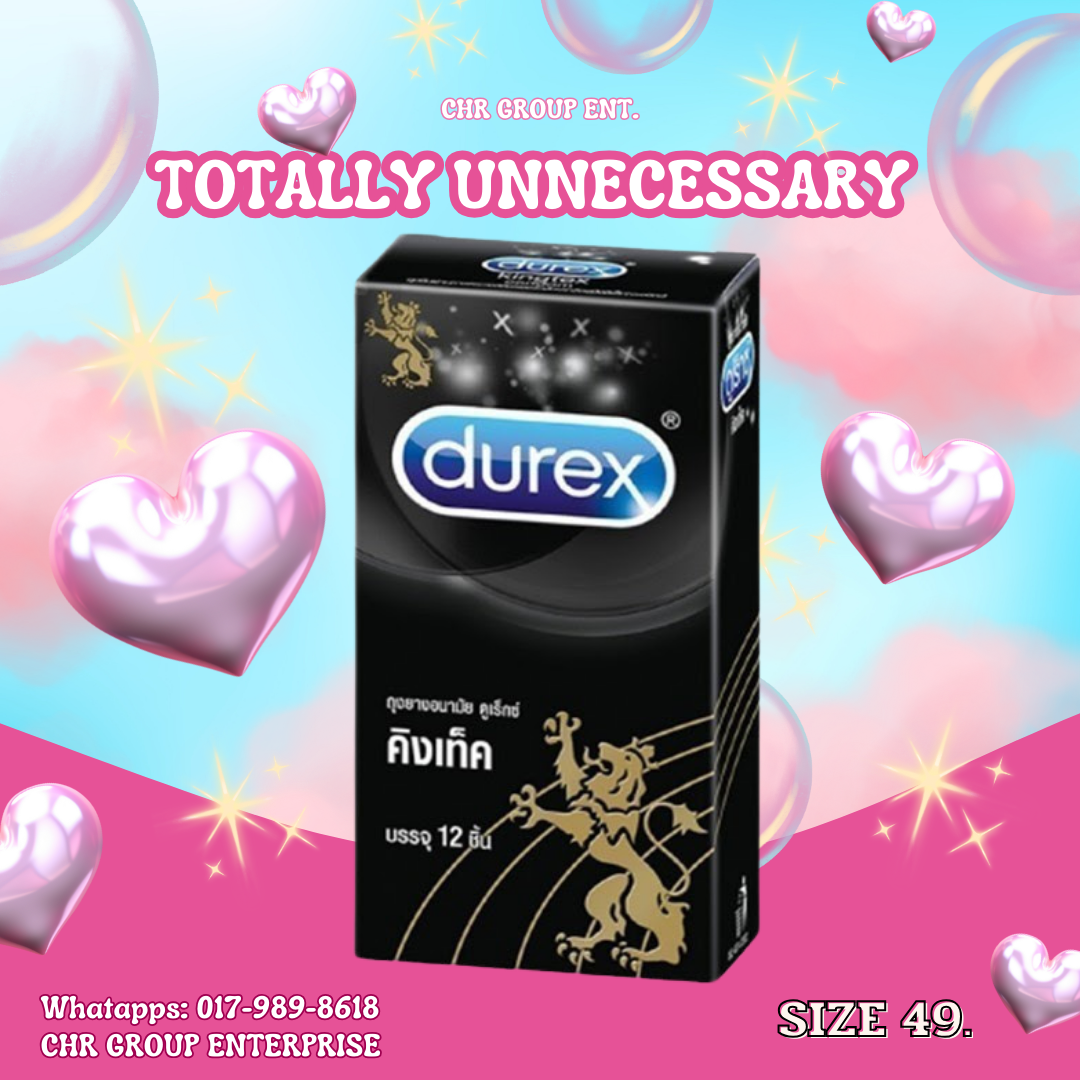 🛒 DUREX 🍌🔞 ถุงยางดูเร็กซ์ 49mm