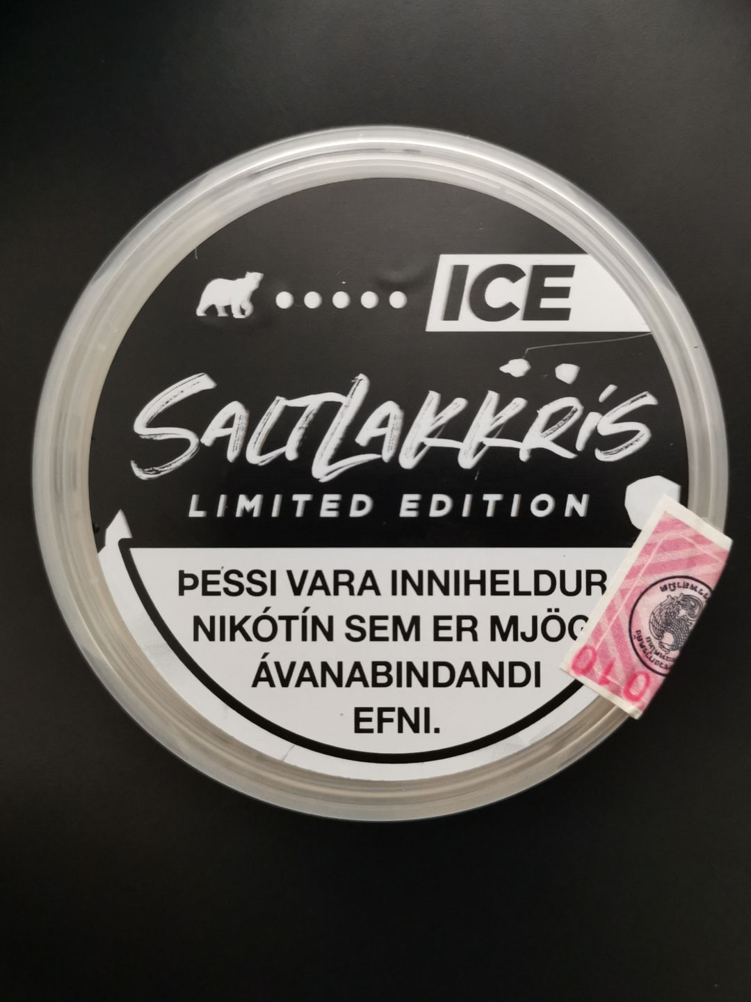 ICE Saltrakkris ( Nicotine 16.5mg/g. 20 Pouches. )