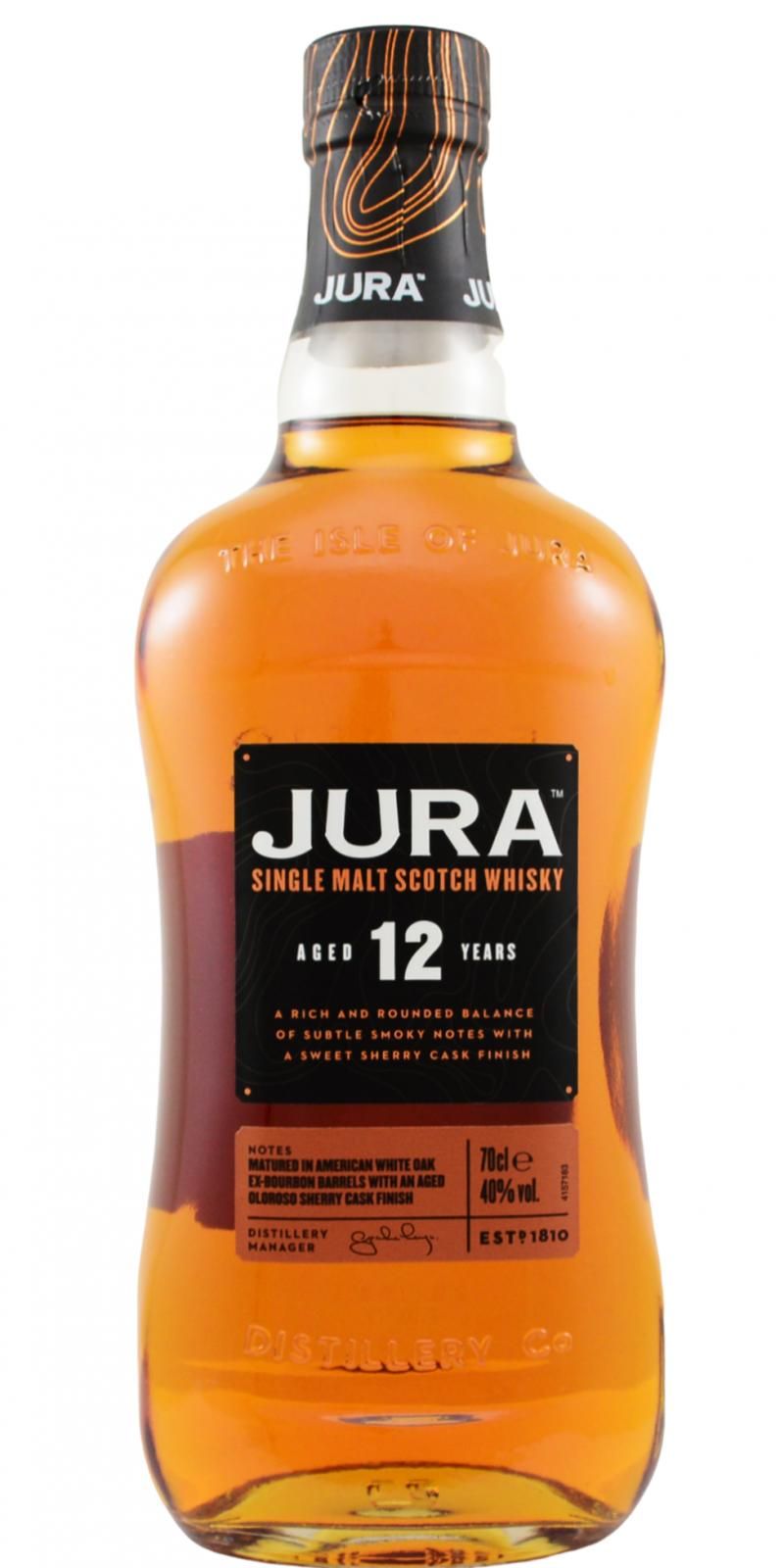 JURA SINGLE MALT SCOT WHISKY 12YEAR