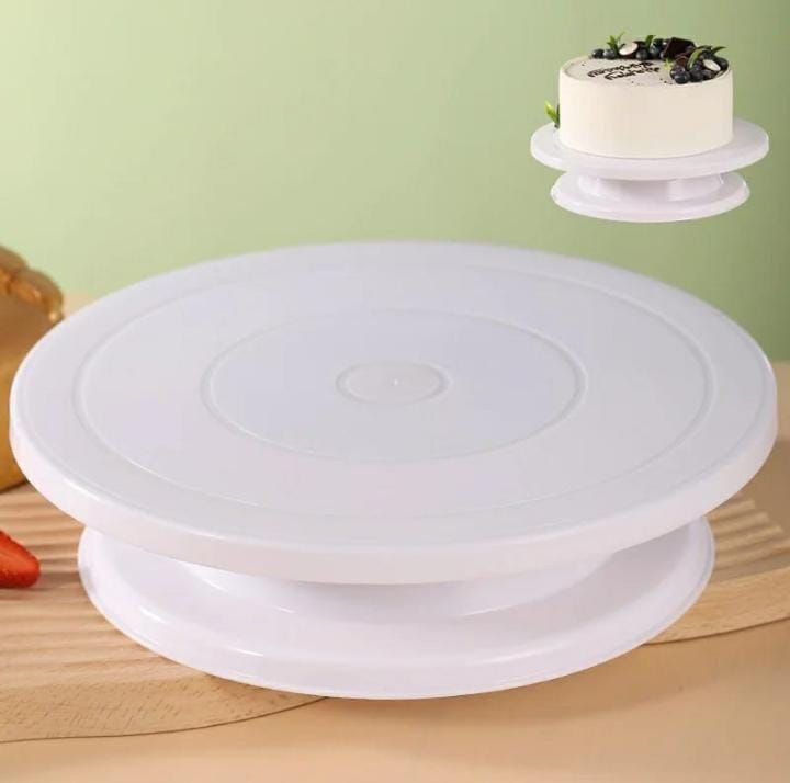 ⏯️ PLASTIC cake turntable 360° rotational