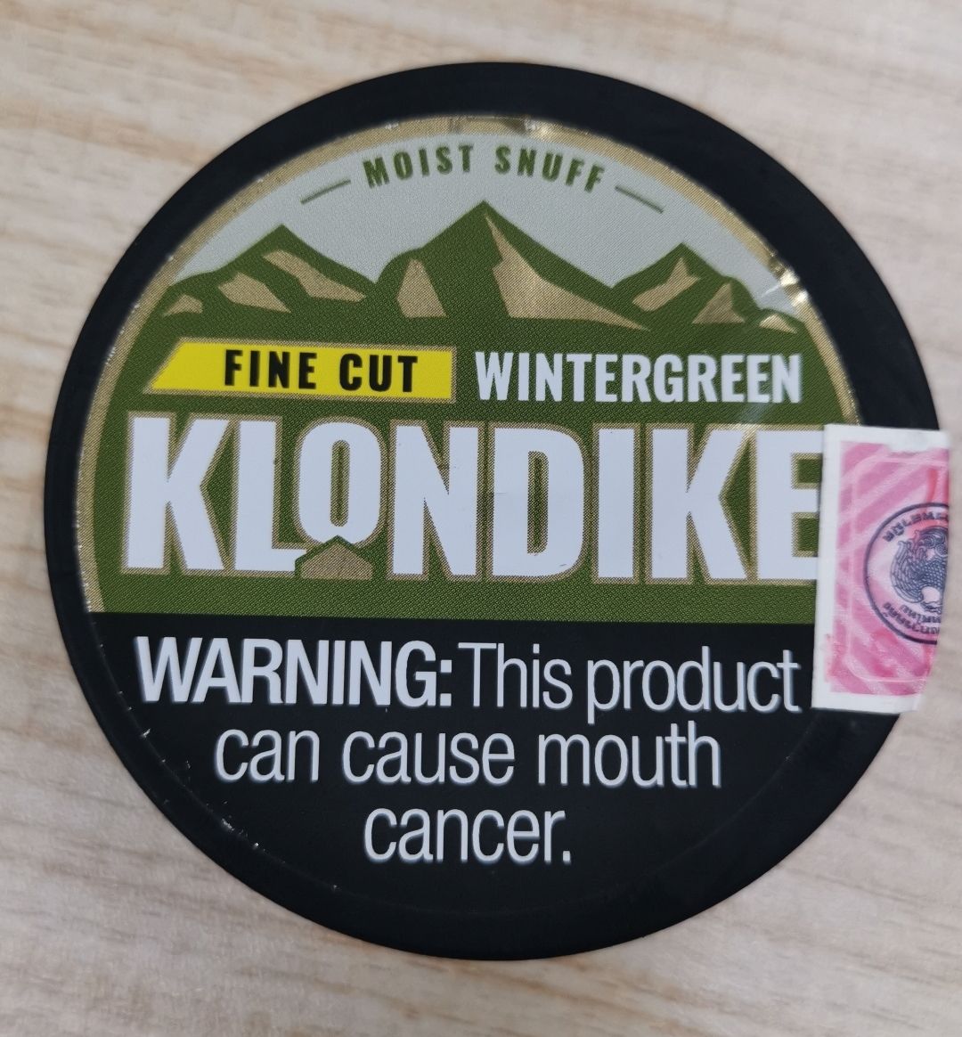 Klondike Fine Cut Wintergreen Nicotine Strength: Regular 34 g/Box