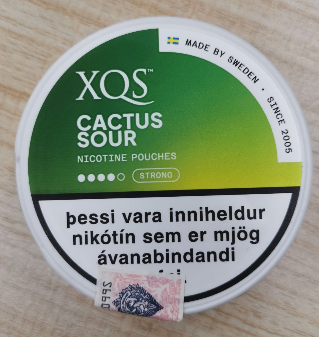 XQS CACTUS SOUR STRONG ( Nicotine Content: 20 mg/pouch 20 Pouches )