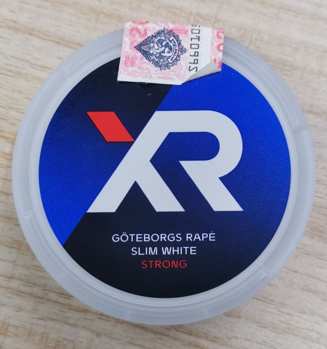 XR GÖTEBORGS RAPÉ Slim White EXTRA STRONG ( Nicotine Content: 14 mg/pouch 20 Pouches )