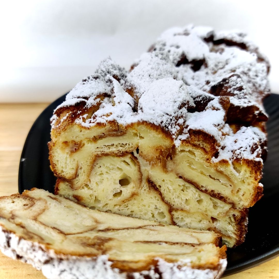 Croissant Custard Pudding Loaf