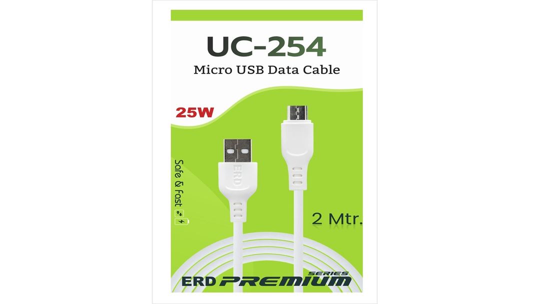 ERD UC-254 (2 Metre) Micro USB Cable White 