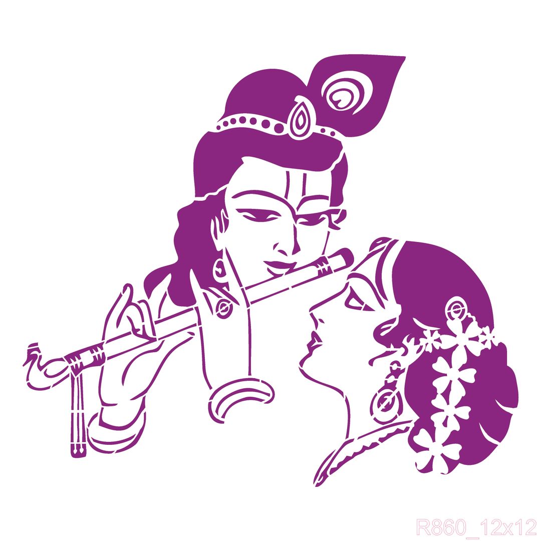R860_Krishna Wall Stencil