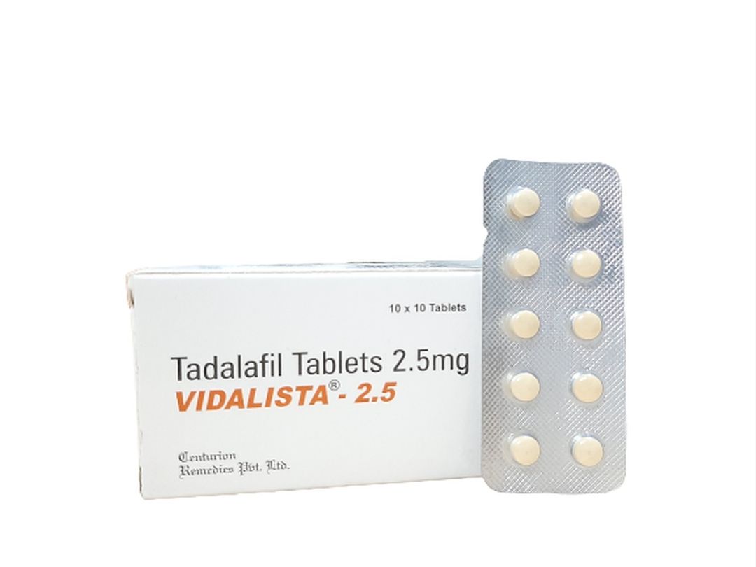 Vidalista 2.5 Mg Tablets- Tadalafil Tablets Cialis 