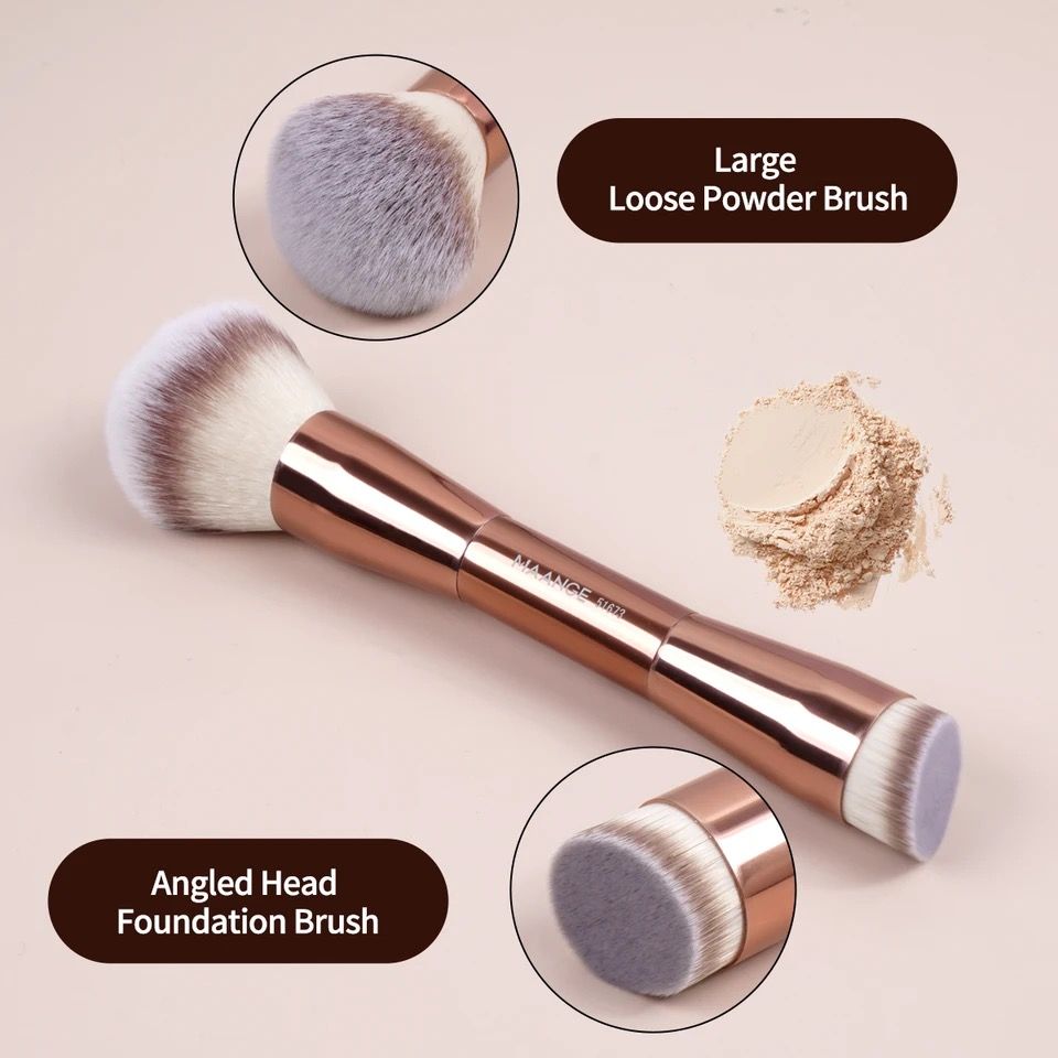 Foundation and powder brush