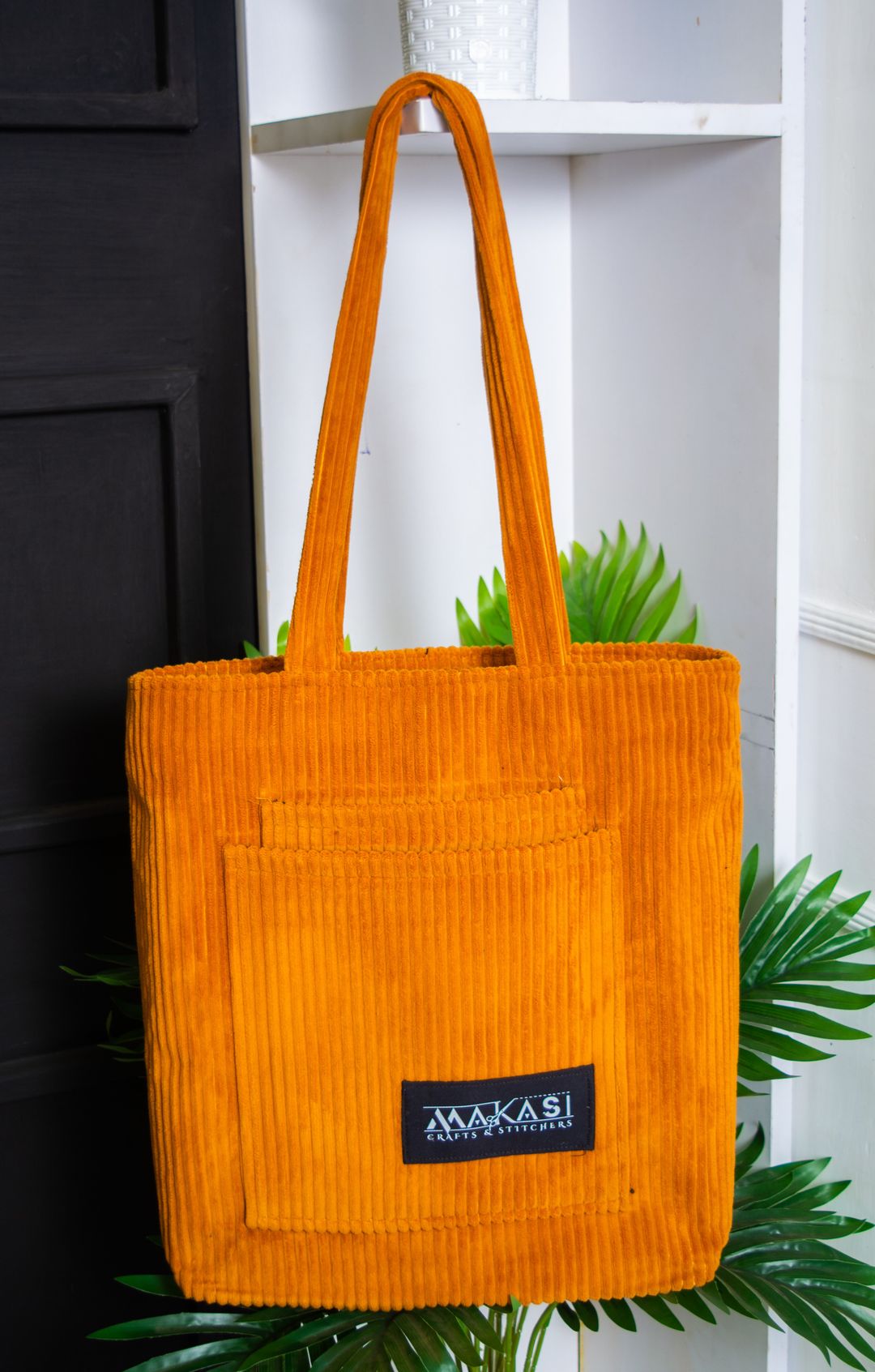 Corduroy tote bag