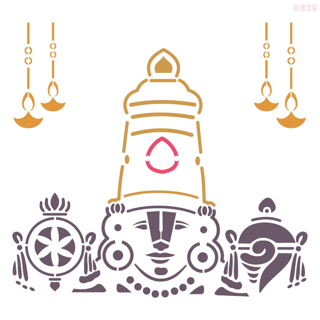 R629_Vengadeshwara Wall Stencil